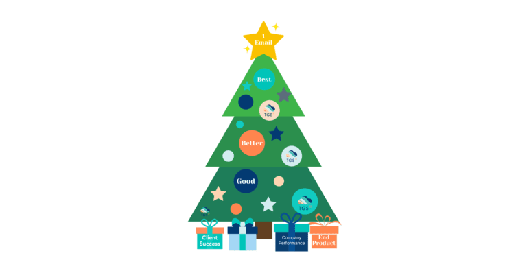 holiday tree with gifts, graphic illustration